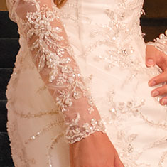 Claudette Wedding Dress Detail