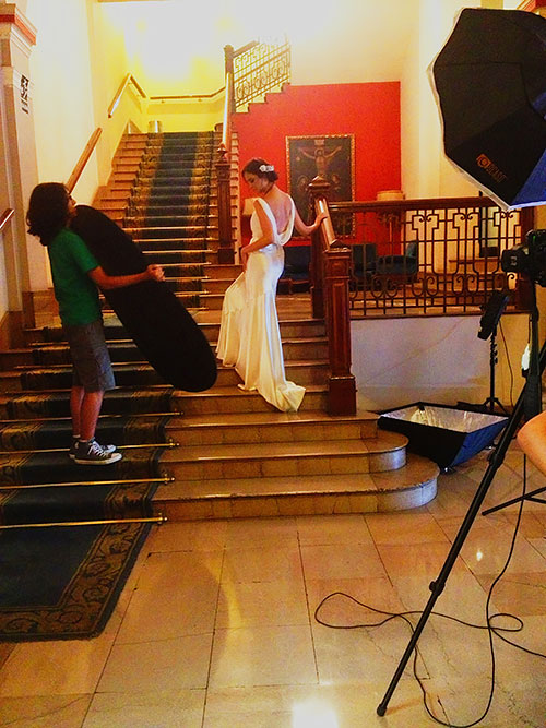 Photoshoot at the Hotel Bolivar in Lima, Peru