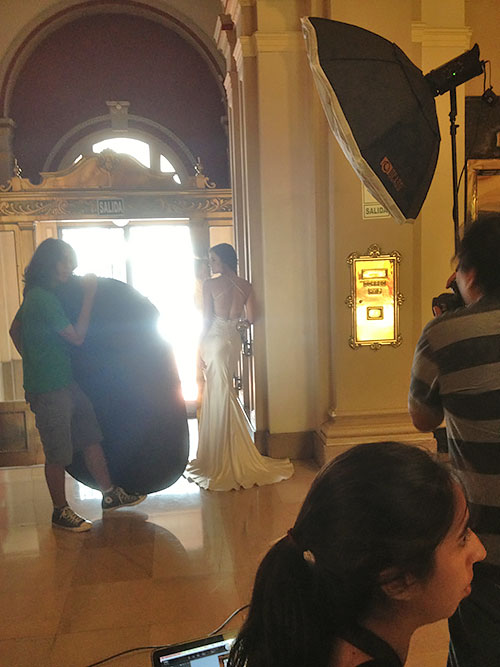 Photoshoot at the Hotel Bolivar in Lima, Peru
