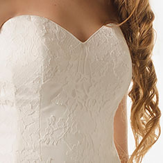 Dominique Wedding Dress Detail