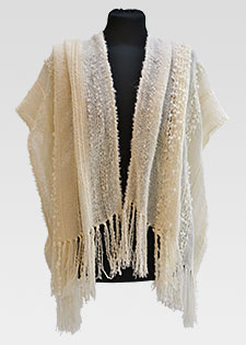 IVORY HANDLOOMED WRAP