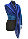 Royal Blue Stripe Shawl