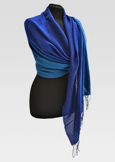 ROYAL BLUE STRIPE SHAWL