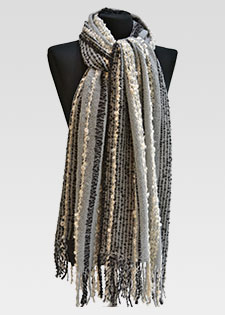 SILVER - GREY SCARF