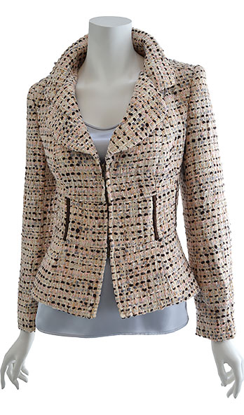 Corset Detailed Tweed Jacket