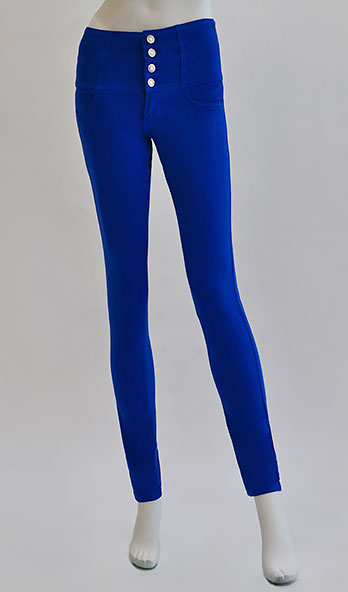 Coloured Skinny Jeans With 3 Inch Waistband