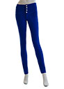 COLOURED SKINNY JEANS WITH 3 INCH WAISTBAND